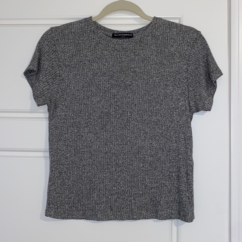 Brandy Melville grey knit top (small)